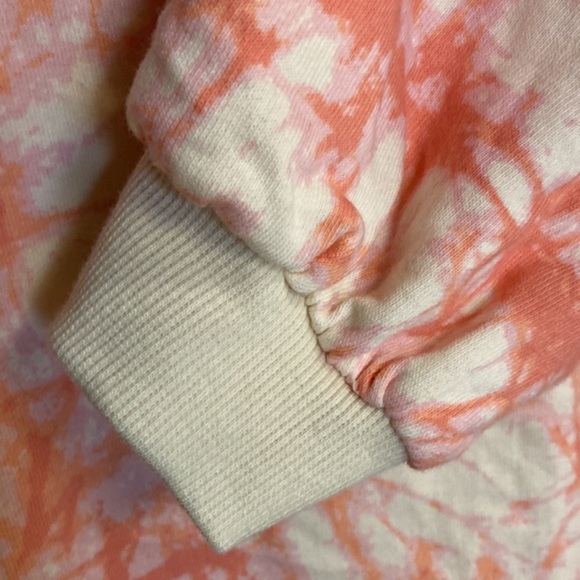 Marble Print Crew Neck Sweatshirt in Stone | XS - Picture 5 of 9